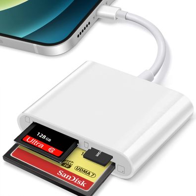 CF SD TF Lightning Kartenleser Adapter Universeller Kartenleser für Apple