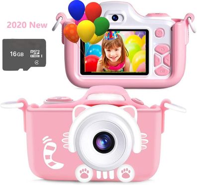 Kinder Kamera, Digital Fotokamera Selfie und Videokamera mit Dual Lens/ 2 Inch