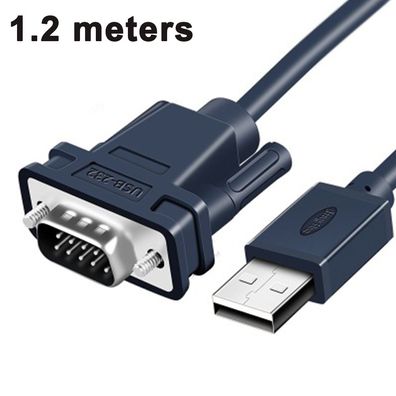 USB auf RS232 Seriell Kabel, 1.2M Vergoldet USB 2.0 zu RS232 Stecker DB9