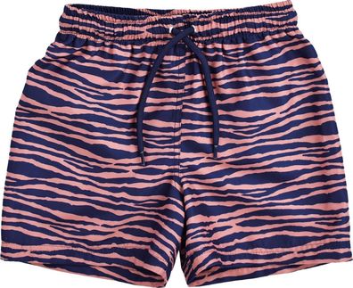 Swim Essentials UV Schwimmhose, für Jungen blau/ orange Zebra Muster 62/68