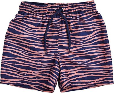 Swim Essentials UV Schwimmhose, für Jungen blau/ orange Zebra Muster 146/152