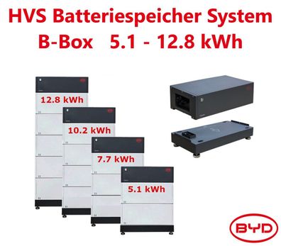 BYD HVS Batteriespeicher System B-Box BCU Modul 5.1 - 12.8kWh