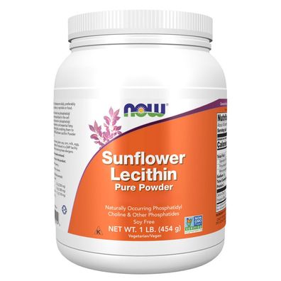 Now Foods, Sunflower Lecithin Pure Powder, 454g