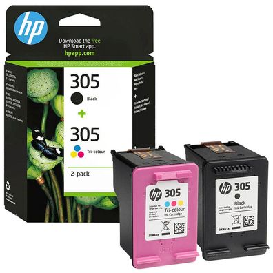 HP 305 (6ZD17AE) schwarz, color Druckerpatronen, 2er-Set