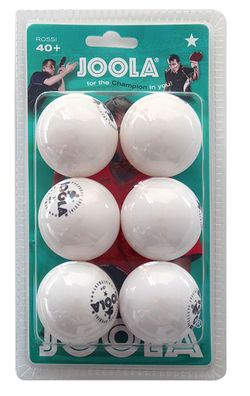 JOOLA Tischtennisbälle Rossi 40+ 1* 6 Stück weiß