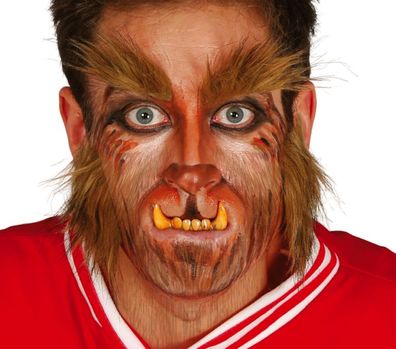 Werwolf Koteletten und Augenbrauen Tier Karneval Fasching Motto Party Kostüm