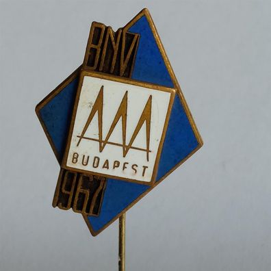 Anstecknadel Budapester Internationale Messe 1967 Budapest Ungarn Industrie