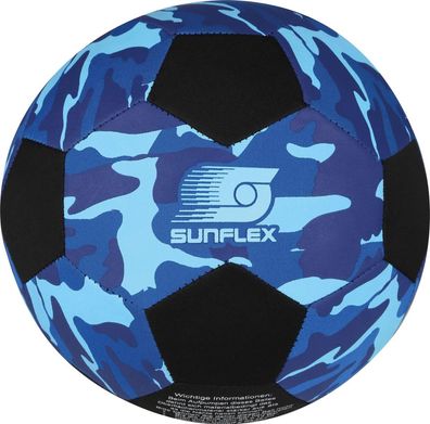 Sunflex Neopren Fußball Größe 5 Camo Blau