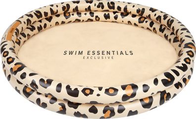 Swim Essentials Swimming Pool 100 cm Leopard Beige 100 x 17 cm