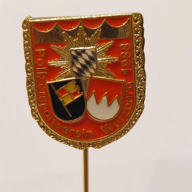 Sport Anstecknadel Polizeisportverein Würzburg 1988 Bayern Unterfranken