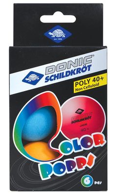 Donic Tischtennisbälle Colour Popps 6 Stück bunt