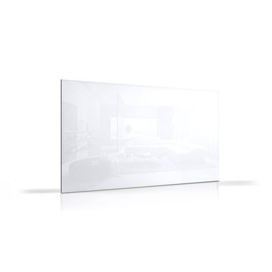 Infrarot-Glasheizung infranomic Standard rahmenlos 500 Watt, 90 x 60 cm, weiß glänzen