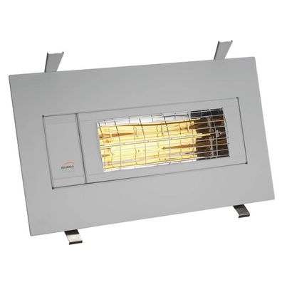 Burda Infrarotheizstrahler SMART FRAME IP24, Low-Glare, 2000 Watt silber