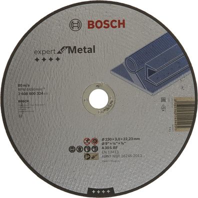 Bosch Professional Schleifzubehör Trennscheibe Ø 230 x 3 mm für. Metall