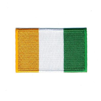 40 x 25 mm Elfenbeinküste Afrika Flagge Fahne Patch Aufnäher Aufbügler 2345 A