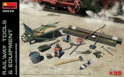 MiniArt Eisenbahn Werkzeug & Ausrüstung Bausatz 35572 in 1:35 Kisten 550035572