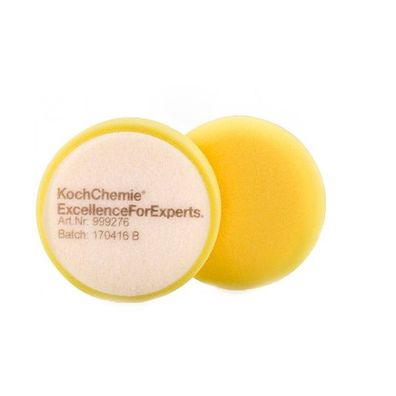 Koch Chemie Schleifschwamm gelb, mittelhart, 5 Stück, 80 mm Durchmesser