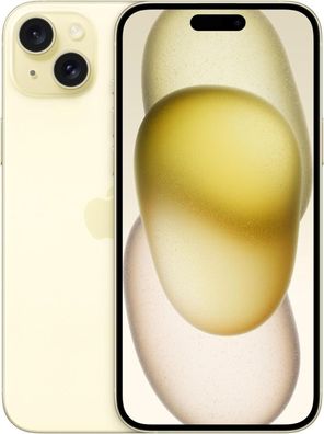 Apple iPhone 15 Plus - 256GB - Gelb inkl. Silikon Case & Schutzglas