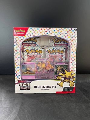 Pokemon Karten Scarlet & VIOLET 151 - Alakazam EX BOX Collection - EN