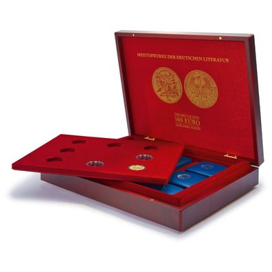 Münzkassette Volterra für 8 x 100 € Gold „Meisterwerke der dt. Literatur(367366)