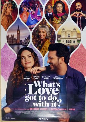 What´s Love got to do with it? - Original Kinoplakat A0 - Lily James - Filmposter