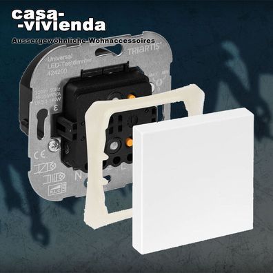 Tast-Dimmer + Nebenst, 3-500W/ VA, "R, L, C" - KLEIN K55® BB / BUSCH-JAEGER balance