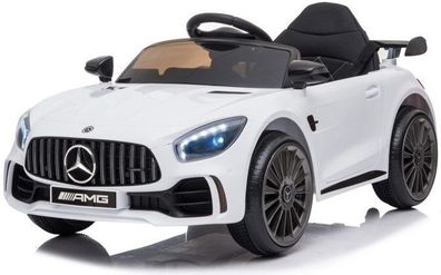Elektrisches Kinderauto - Mercedes GTR AMG - 2x25W - weiß