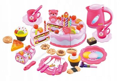 Spielzeugkuchen für die Kinderküche - 80 Stück - Rosa