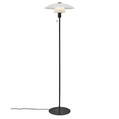 Nordlux VERONA Stehlampe schwarz, opal weiß E27 mit Schalter 40x40x150cm
