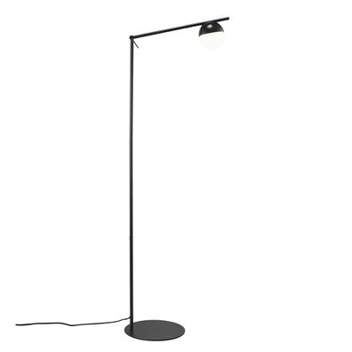 Nordlux Contina Stehlampe schwarz, opal weiß G9 mit Kabelschalter 35,5x25x139,5cm