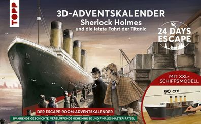 24 DAYS ESCAPE 3D Adventskalender Sherlock Holmes und die Fahrt der Titanic