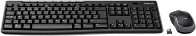 Logitech MK270 Kabelloses Set Funk Tastatur Maus 2,4 GHz QWERTZ-Layout Schwarz