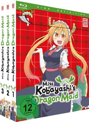 Miss Kobayashi´s Dragon Maid - Staffel 1 - Bundle - Vol.1-3 - Blu-Ray - NEU
