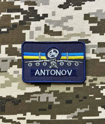 Patch Antonov AN-225 Mriya Flugzeug Ukraine Klettverschluss Morale Aufnäher Armee ZSU
