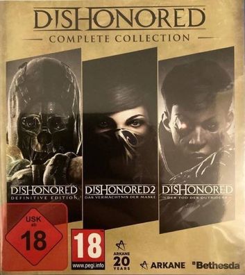 Dishonored - Complete Collection (PC, 2017, Nur Steam Key Download Code) Keine DVD
