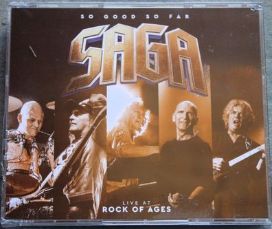 Saga - So Good So Far - Live At Rock Of Ages (2xCD + DVD) (0213500EMU) (Neu + OVP)