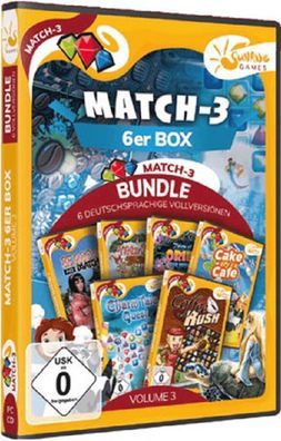 Match 3 6-er Box Vol. 3 PC Sunrise - Sunrise - (PC Spiele / Sammlung)
