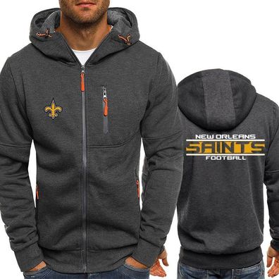 Neu Herren Fußball Sweatshirt New Orleans Saints Hoodie Kapuzenpullover
