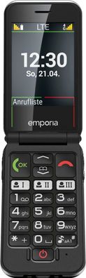 Emporia JOY-LTE V228 Senioren-Klapptelefon Schwarz Neu OVP