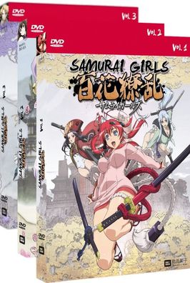 Samurai Girls - Staffel 1 - Gesamtausgabe - Bundle Vol.1-3 - DVD - NEU