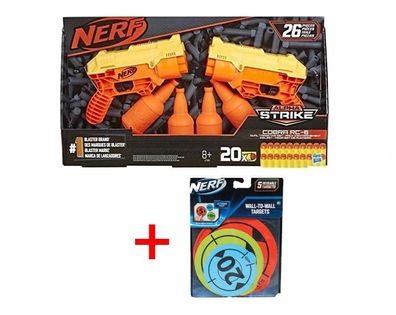 Nerf Alpha Strike Cobra RC-6 Dual, Hasbro + 5x Zielscheiben