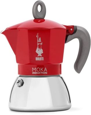 Bialetti - Moka Induction, Kanne, Geeignet für Alle Herdarten, 6 Tassen Espresso