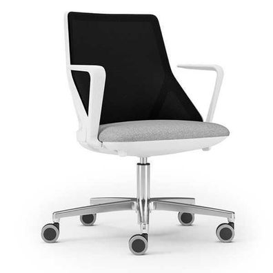 Luxus Stuhl Weiß Büro Stühle Polster Sessel Design Möbel Drehstuhl neu