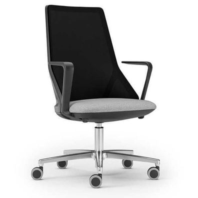 Luxus Schwarz Büro Stühle Modern Polster Stuhl Design Möbel Stühle