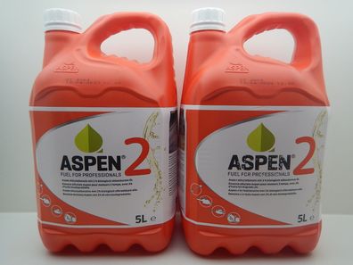 10 Liter ASPEN 2-Takt Alkylatbenzin | Sonderkraftstoff 2 x 5 Ltr. Sparset