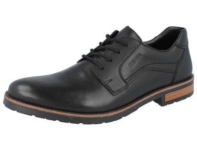 RIEKER Clarino Turin Herren Business Halbschuhe Schnürschuhe schwarz Glattleder