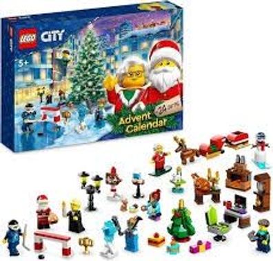 LEGO 60381 City Adventskalender 2023, Weihnachtskalender mit 24 Geschenken inkl. Weih