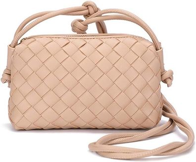 Damen Handy Geldb?rse, handgewebte Mini Umh?ngetasche Messenger Bag