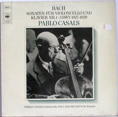 CBS 61 770 - Sonaten Für Violoncello Und Klavier Nr. 1-3 BWV 1027-1029