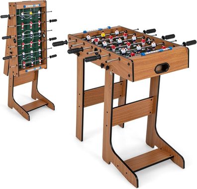 Tischkicker klappbar, Kickertisch inkl. 18 Kicker und 2 Bällen, 69 x 60 x 71 cm